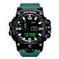 Fashion Men's Watch Sports Electronic Wristwatch Large dial Multifunctional Waterproof Luminous Alarm Kids Male's Military Watch