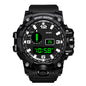 Fashion Men's Watch Sports Electronic Wristwatch Large dial Multifunctional Waterproof Luminous Alarm Kids Male's Military Watch